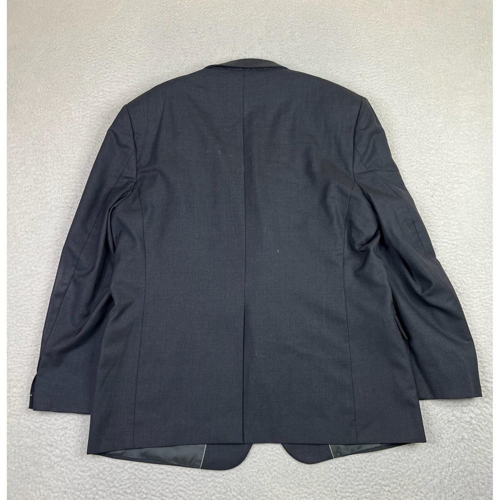 Brooks Brothers Blazer Mens 50L Charcoal Gray 100% Wool Two Button Double Vent - Picture 2 of 16